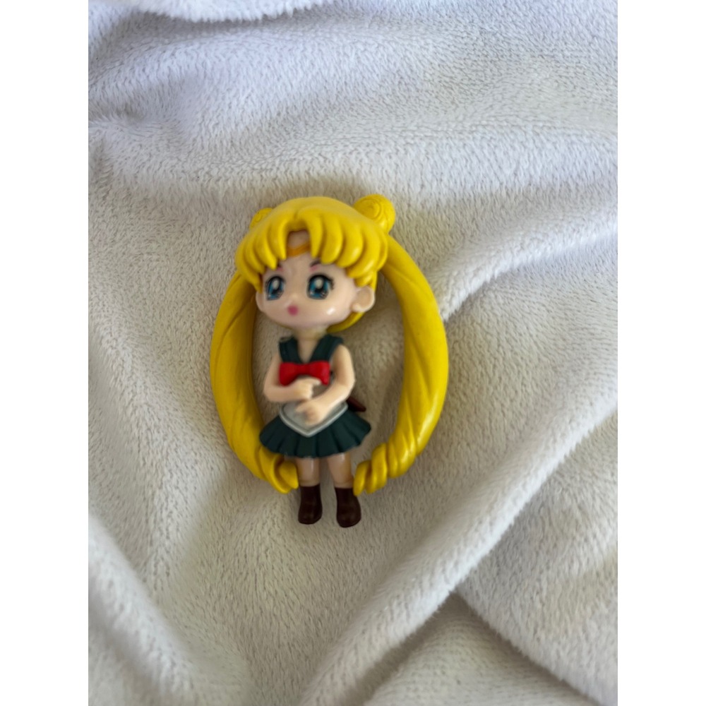 Sailor Moon Usagi Tsukino Mini Figure Anime Collectible PVC Toy Yellow Pigtails